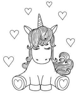 Desenho de Unicornio Desenho Colorir Imprimir 19