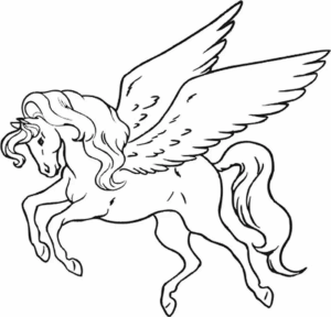 Desenho de Unicornio Desenho Colorir Imprimir 24