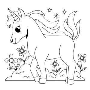 Desenho de Unicornio Desenho Colorir Imprimir 31