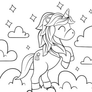 Desenho de Unicornio Desenho Colorir Imprimir 33