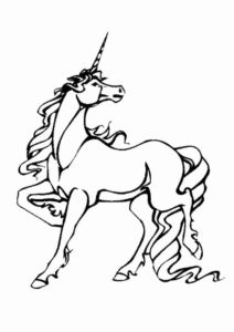 Desenho de Unicornio Desenho Colorir Imprimir 34