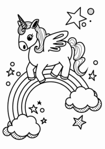 Desenho de Unicornio Desenho Colorir Imprimir 37