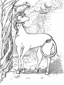 Desenho de Unicornio Desenho Colorir Imprimir 42