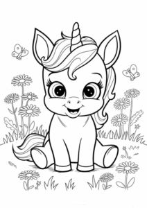 Desenho de Unicornio Desenho Colorir Imprimir 45