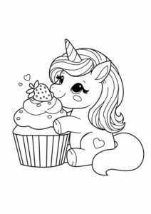 Desenho de Unicornio Desenho Colorir Imprimir 46