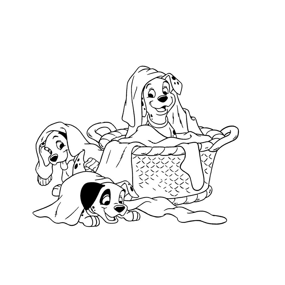 Desenho de 101 Dalmatas Desenho Colorir Imprimir 05
