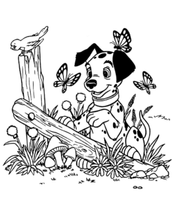 Desenho de 101 Dalmatas Desenho Colorir Imprimir 07