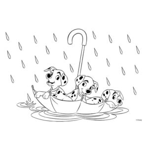 Desenho de 101 Dalmatas Desenho Colorir Imprimir 08