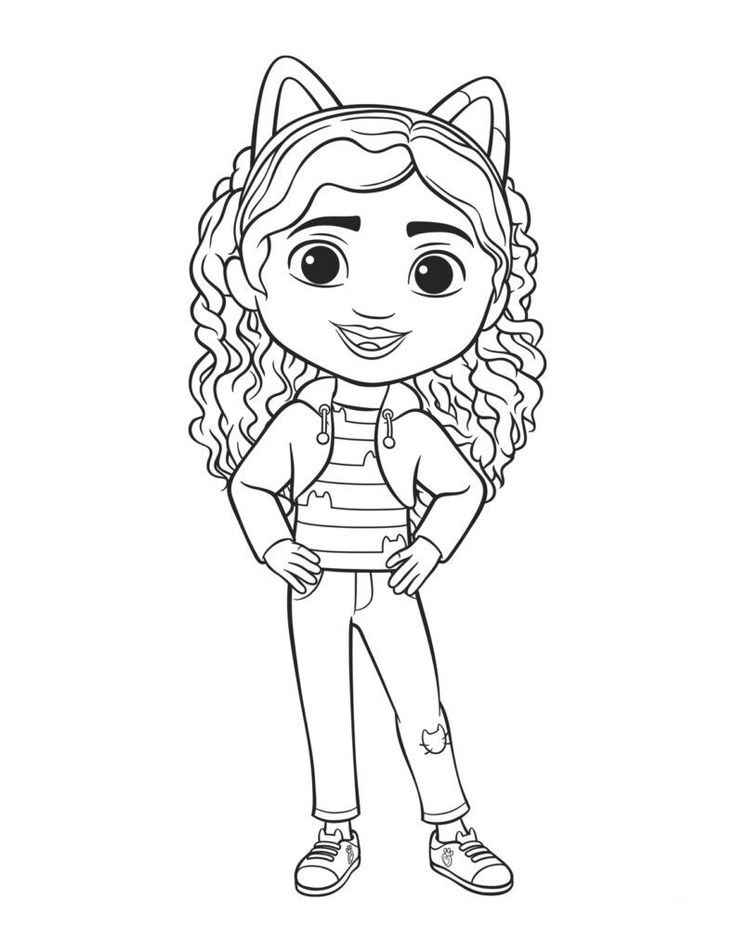 Desenho de A Casa Mágica Da Gabby Desenho Colorir Imprimir 01