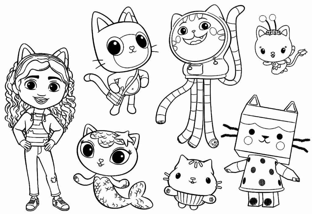 Desenho de A Casa Mágica Da Gabby Desenho Colorir Imprimir 04