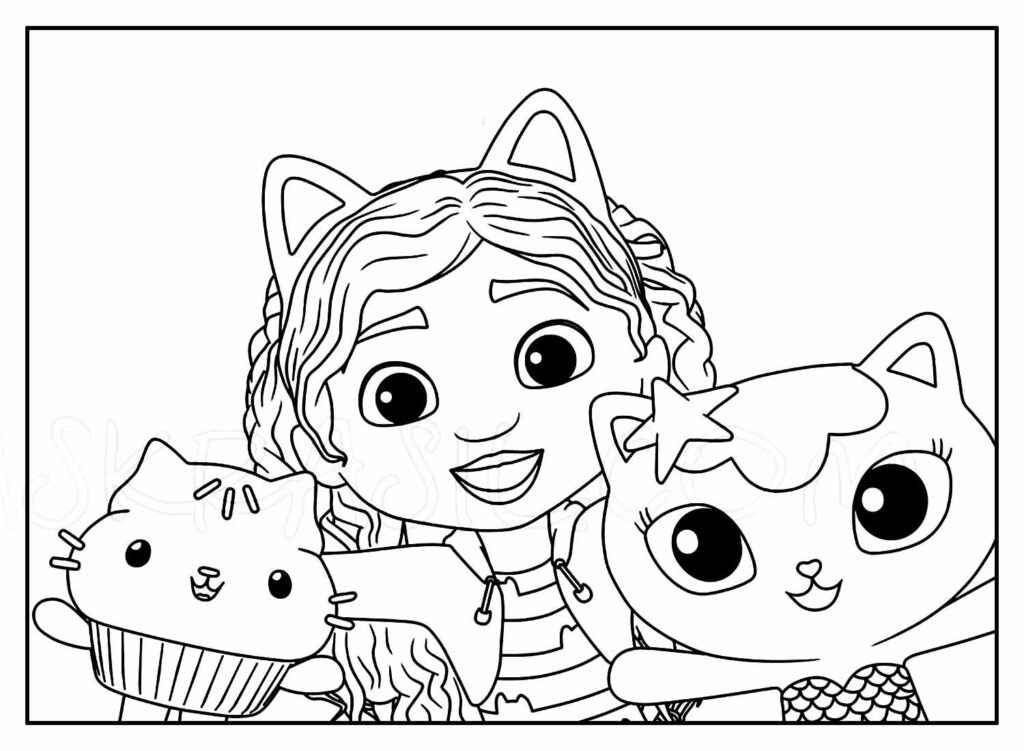 Desenho de A Casa Mágica Da Gabby Desenho Colorir Imprimir 07