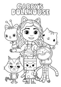 Desenho de A Casa Mágica Da Gabby Desenho Colorir Imprimir 16