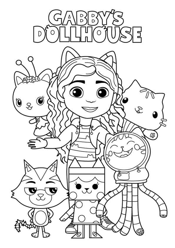 Desenho de A Casa Mágica Da Gabby Desenho Colorir Imprimir 16