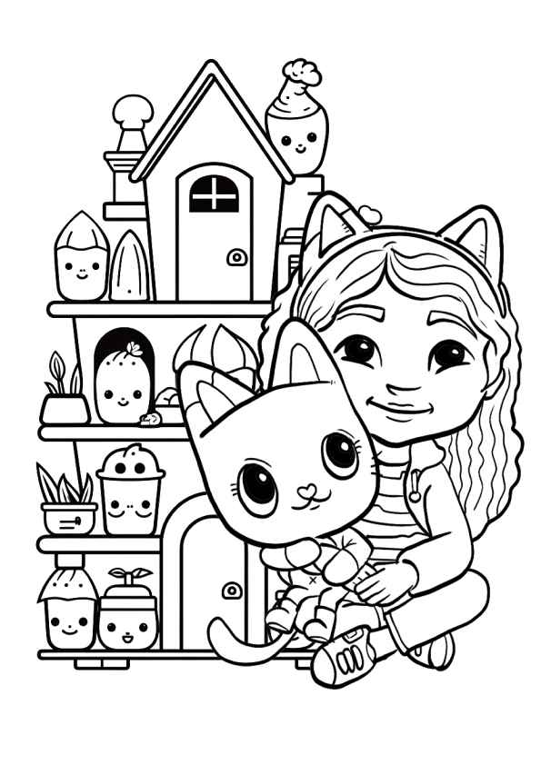 Desenho de A Casa Mágica Da Gabby Desenho Colorir Imprimir 17