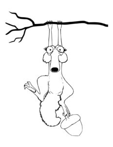 Desenho de A Era Do Gelo Colorir Imprimir 02