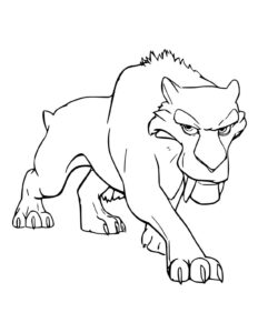 Desenho de A Era Do Gelo Colorir Imprimir 06