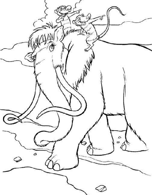 Desenho de A Era Do Gelo Colorir Imprimir 10