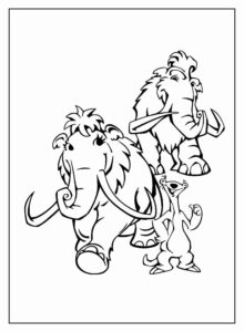 Desenho de A Era Do Gelo Colorir Imprimir 34