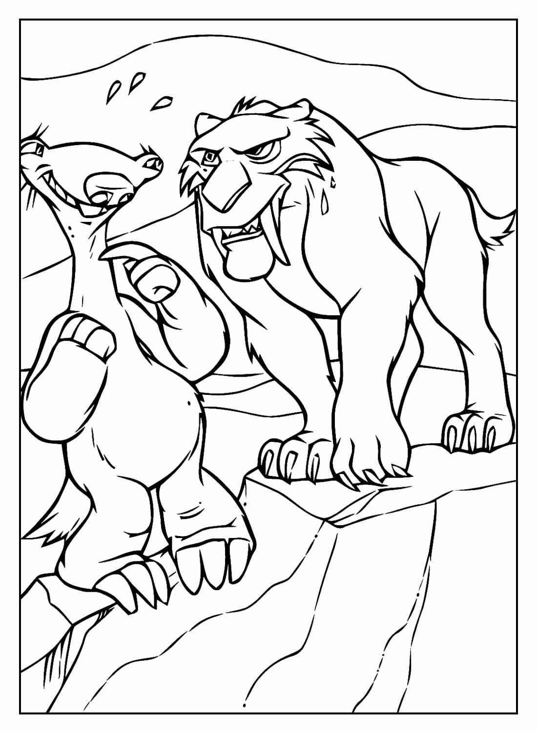 Desenho de A Era Do Gelo Colorir Imprimir 35