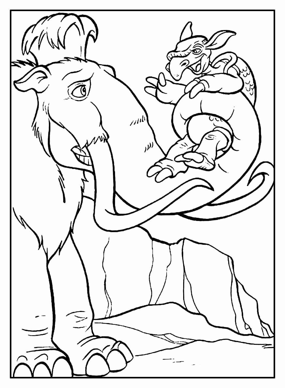 Desenho de A Era Do Gelo Colorir Imprimir 38