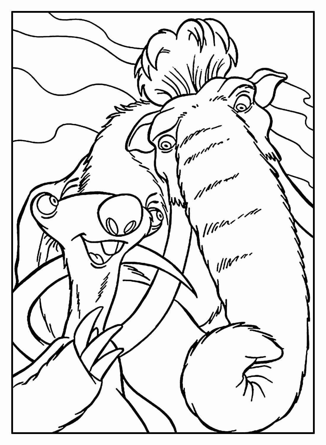 Desenho de A Era Do Gelo Colorir Imprimir 39