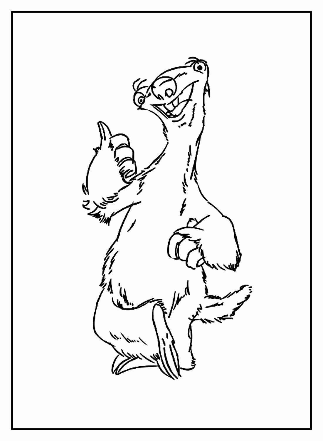 Desenho de A Era Do Gelo Colorir Imprimir 55