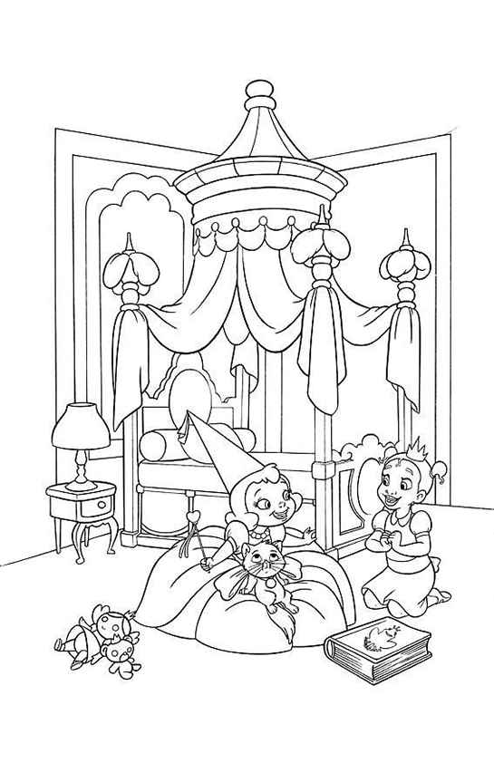 Desenho de A Princesa E O Sapo Desenho Colorir Imprimir 04