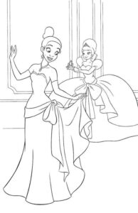 Desenho de A Princesa E O Sapo Desenho Colorir Imprimir 08