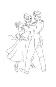 Desenho de A Princesa E O Sapo Desenho Colorir Imprimir 09