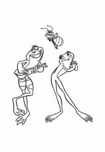 Desenho de A Princesa E O Sapo Desenho Colorir Imprimir 12