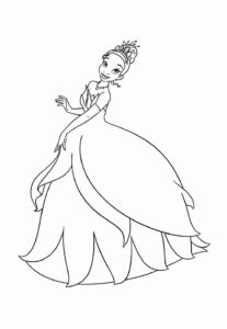 Desenho de A Princesa E O Sapo Desenho Colorir Imprimir 13