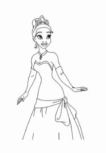 Desenho de A Princesa E O Sapo Desenho Colorir Imprimir 16