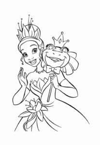 Desenho de A Princesa E O Sapo Desenho Colorir Imprimir 17