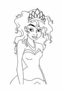 Desenho de A Princesa E O Sapo Desenho Colorir Imprimir 18