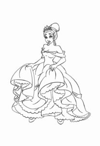Desenho de A Princesa E O Sapo Desenho Colorir Imprimir 19