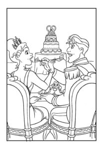 Desenho de A Princesa E O Sapo Desenho Colorir Imprimir 20