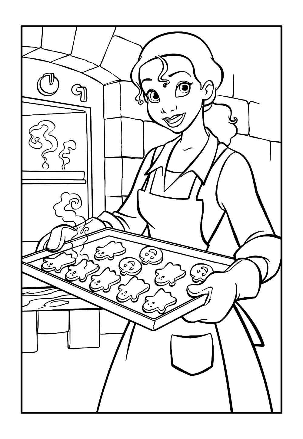 Desenho de A Princesa E O Sapo Desenho Colorir Imprimir 21