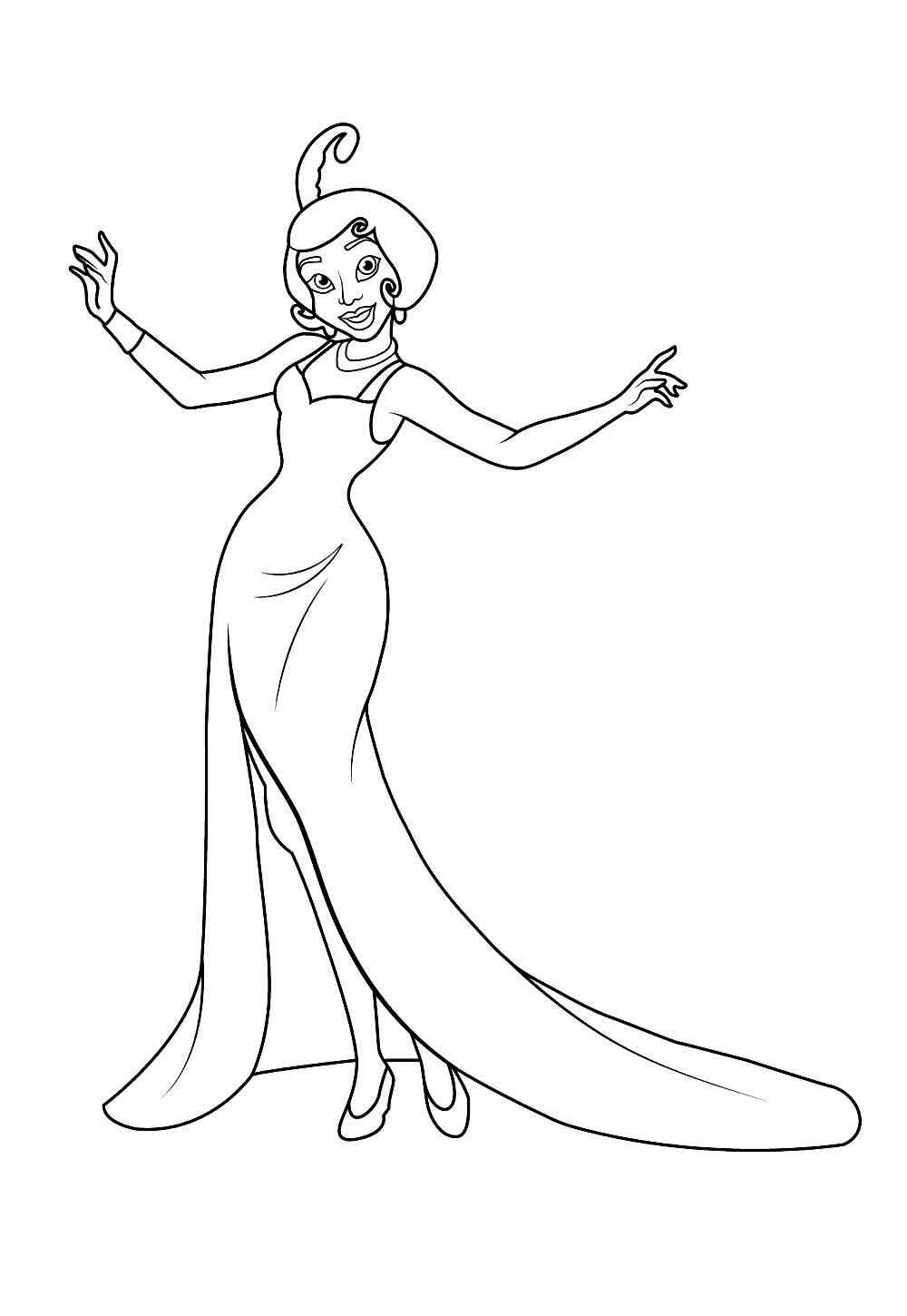 Desenho de A Princesa E O Sapo Desenho Colorir Imprimir 22