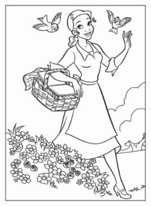 Desenho de A Princesa E O Sapo Desenho Colorir Imprimir 27