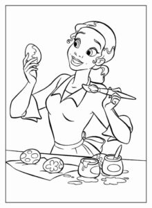 Desenho de A Princesa E O Sapo Desenho Colorir Imprimir 28