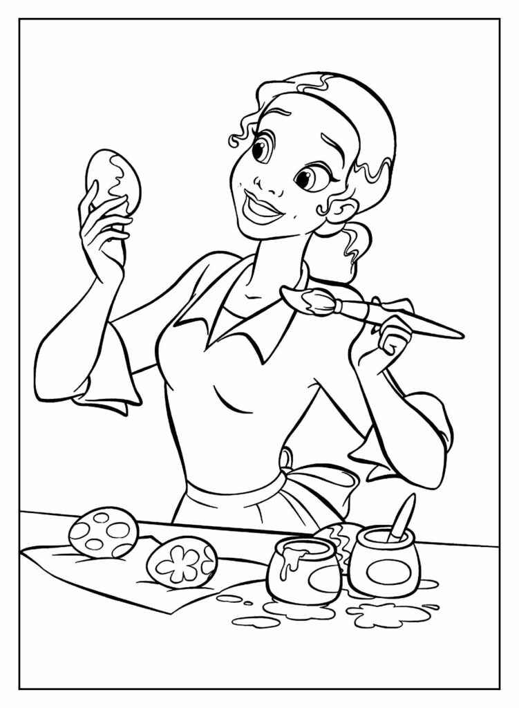 Desenho de A Princesa E O Sapo Desenho Colorir Imprimir 28