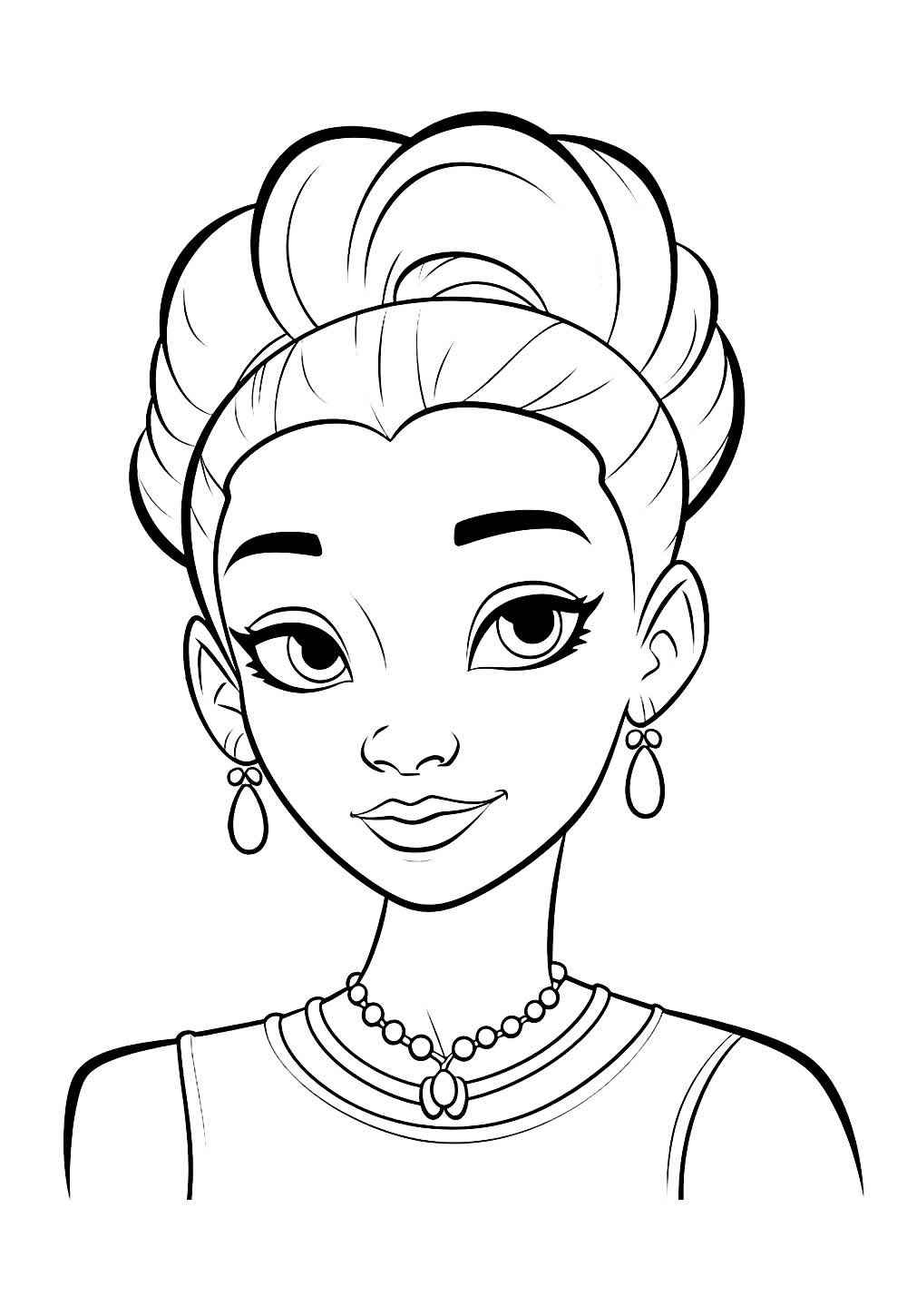 Desenho de A Princesa E O Sapo Desenho Colorir Imprimir 33