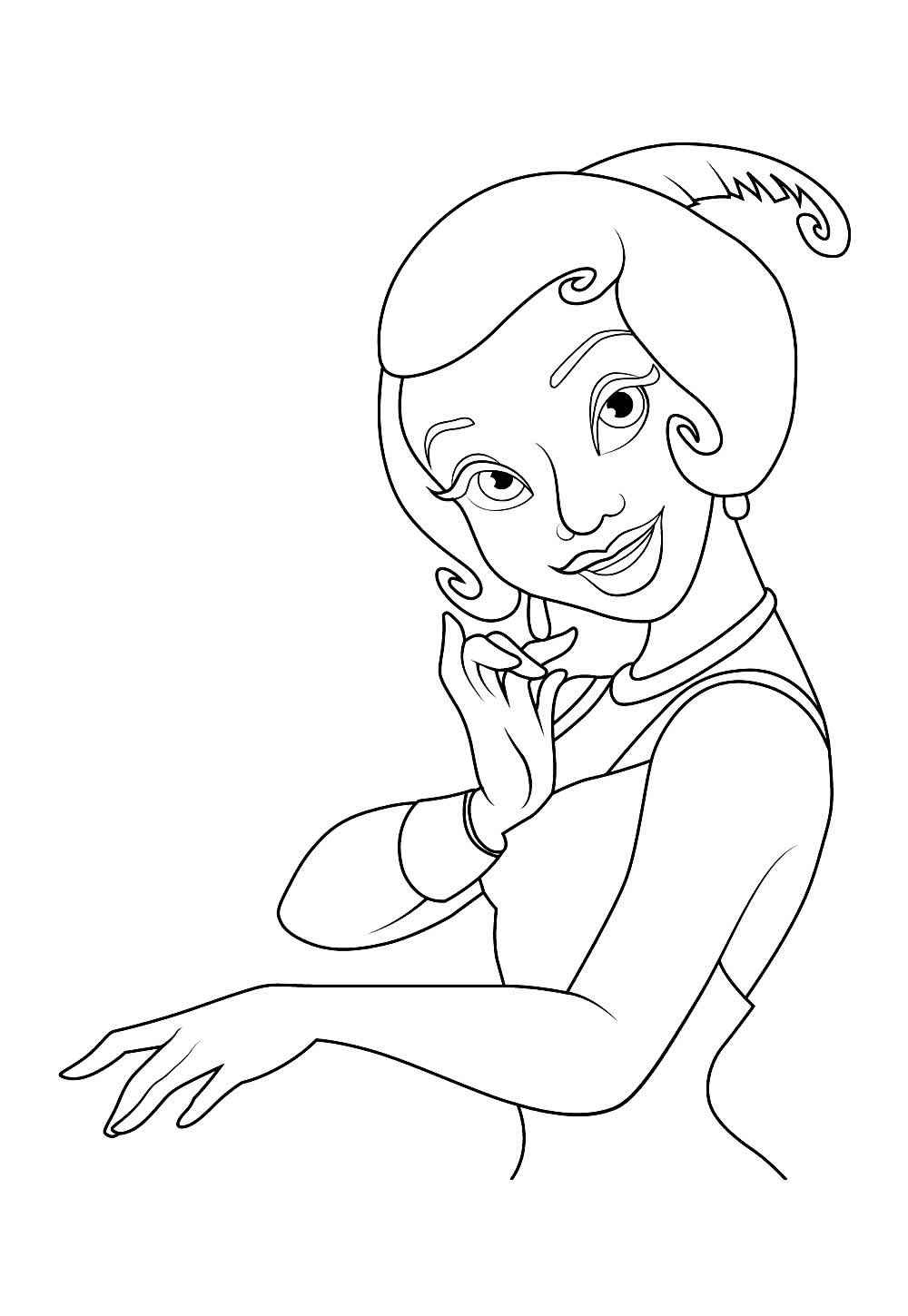 Desenho de A Princesa E O Sapo Desenho Colorir Imprimir 34