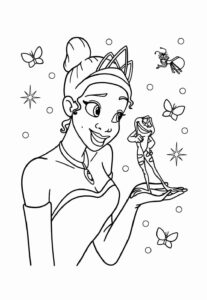 Desenho de A Princesa E O Sapo Desenho Colorir Imprimir 35