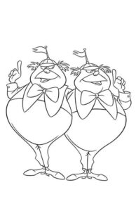 Desenho de Alice No País Das Maravilhas Desenho Colorir Imprimir 12