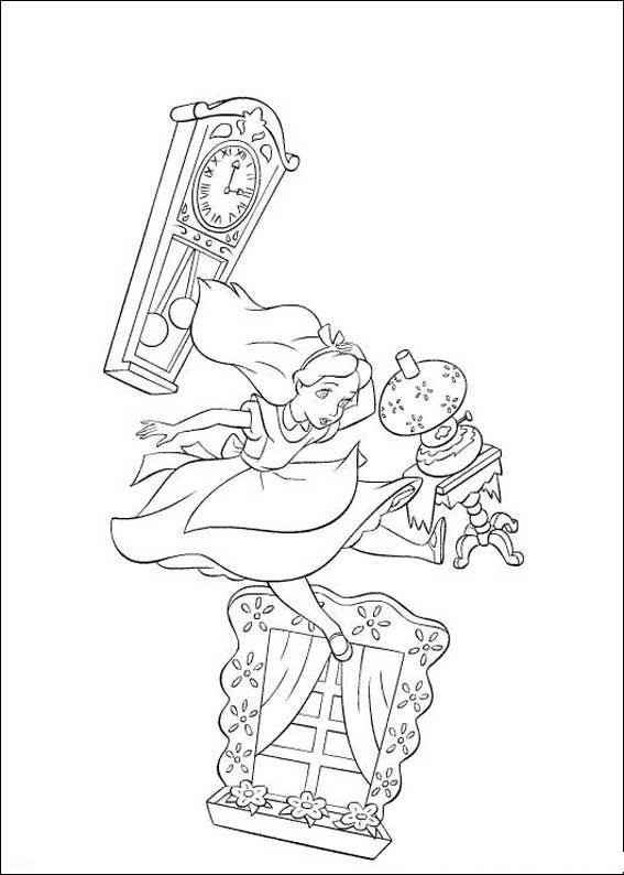 Desenho de Alice No País Das Maravilhas Desenho Colorir Imprimir 17