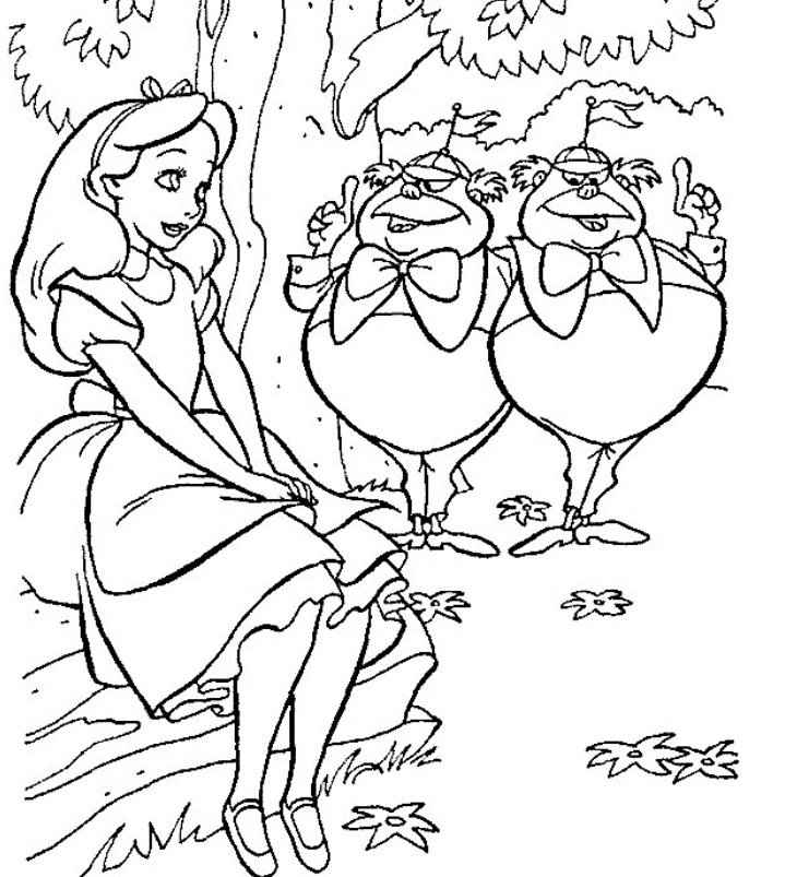 Desenho de Alice No País Das Maravilhas Desenho Colorir Imprimir 27