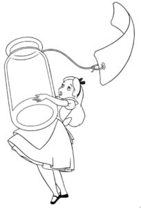 Desenho de Alice No País Das Maravilhas Desenho Colorir Imprimir 40