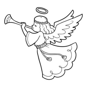 Desenho de Anjos Desenho Colorir Imprimir 10