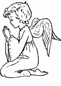 Desenho de Anjos Desenho Colorir Imprimir 31
